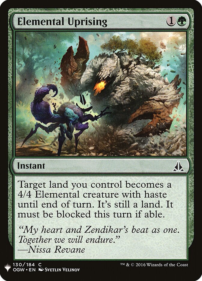 Elemental Uprising (OGW-130) - The List (PLST)