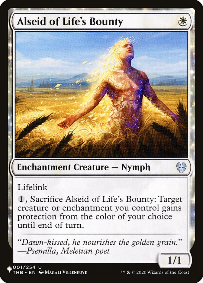Alseid of Life's Bounty (THB-1) - The List (PLST)
