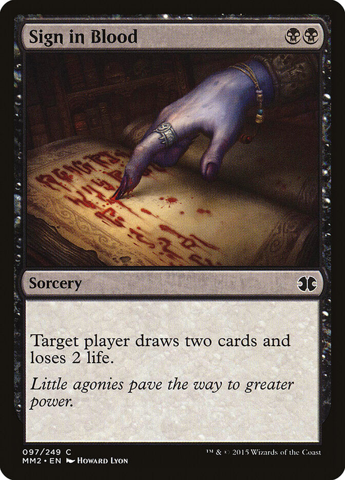 Sign in Blood (97) - Modern Masters 2015 (MM2)