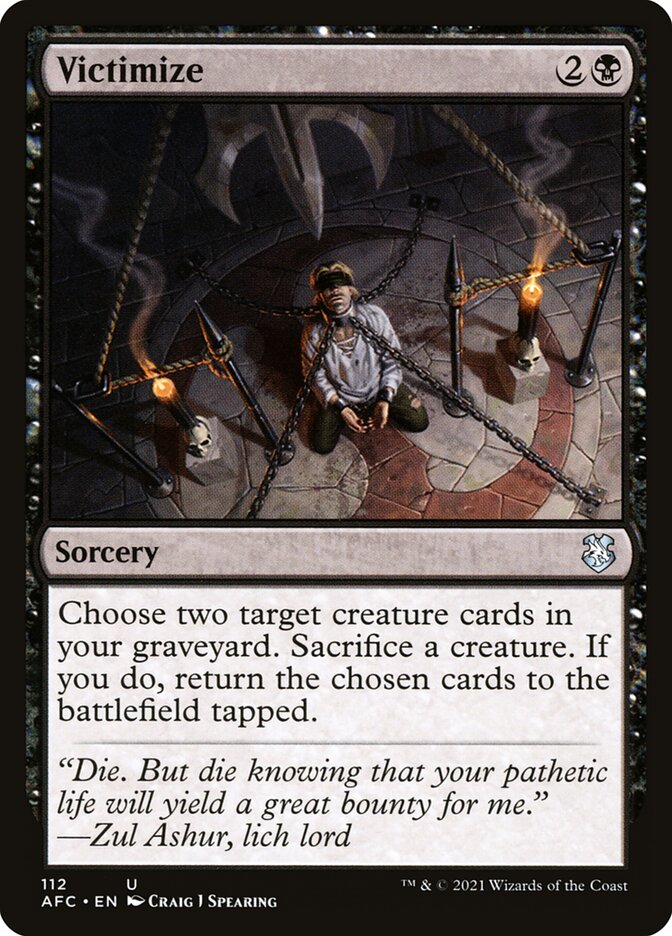 Victimize (112) - Forgotten Realms Commander (AFC)
