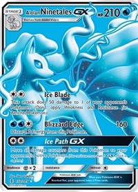 Alolan Ninetales GX Full Art (132) - SM - Guardians Rising (SM02)