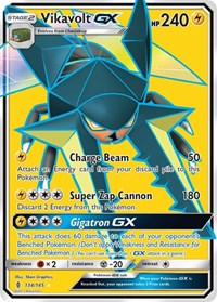 Vikavolt GX Full Art (134) - SM - Guardians Rising (SM02)