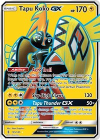 Tapu Koko GX Full Art (135) - SM - Guardians Rising (SM02)