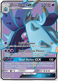 Toxapex GX Full Art (136) - SM - Guardians Rising (SM02)