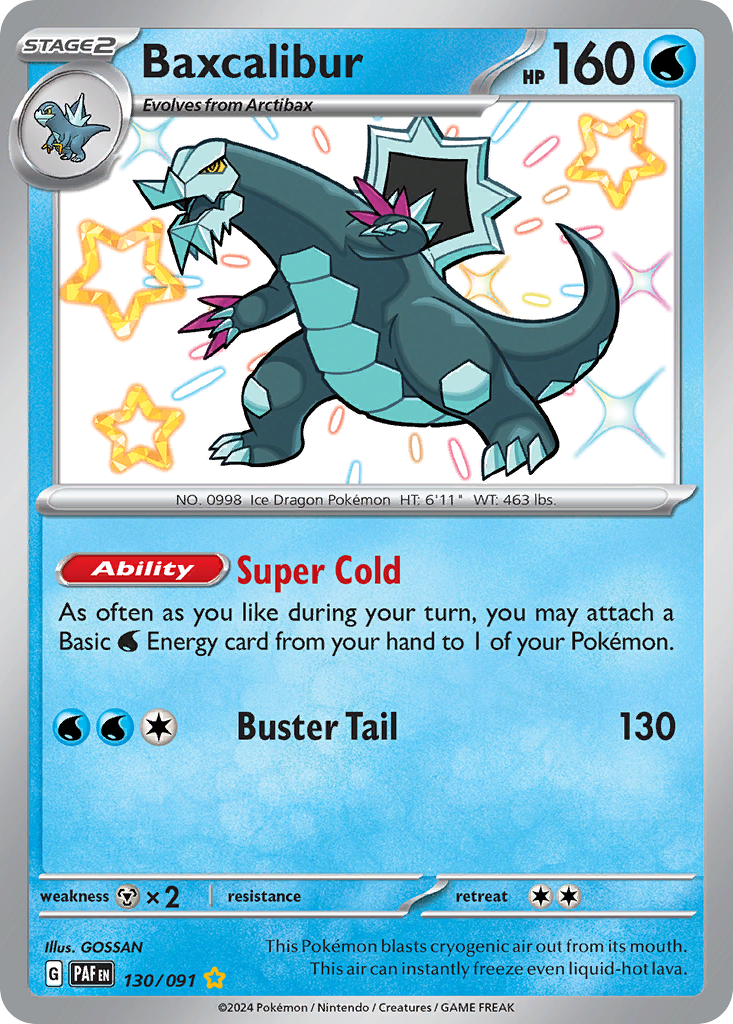 Baxcalibur (130/91) - [Shiny Holo] Paldean Fates (PAF)
