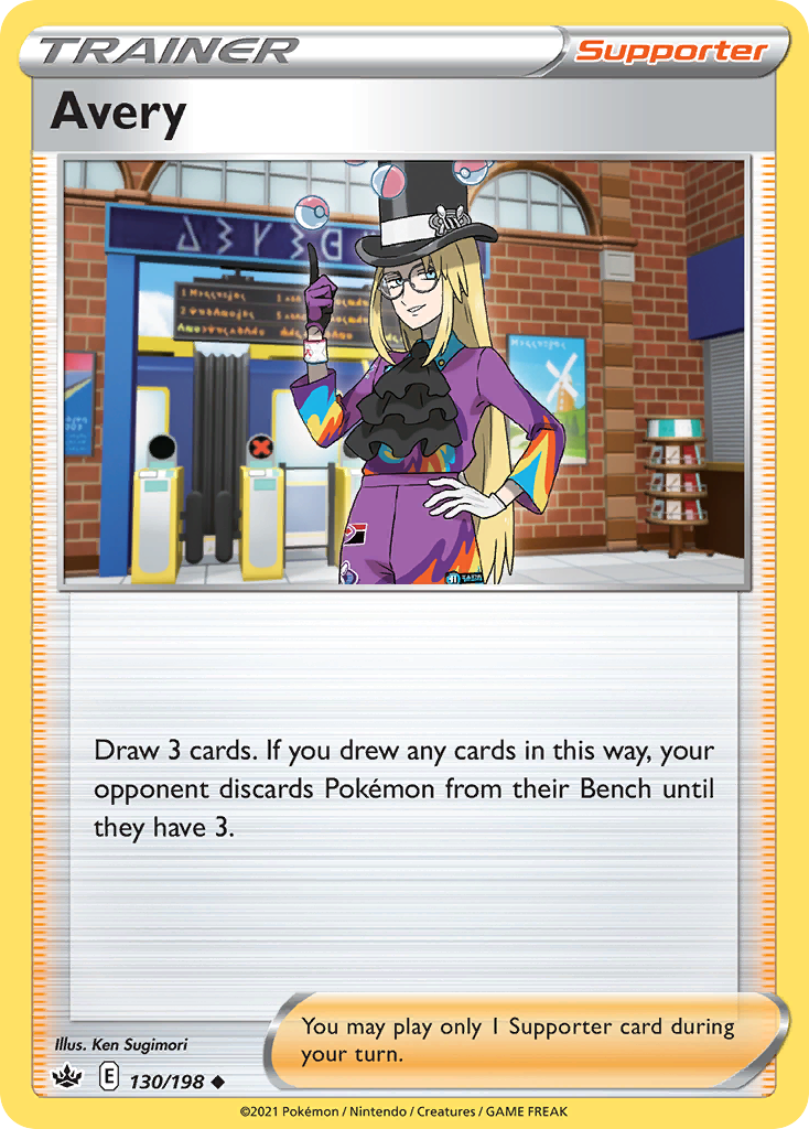Avery (130/198) - [Reverse Holo] Chilling Reign (CRE)