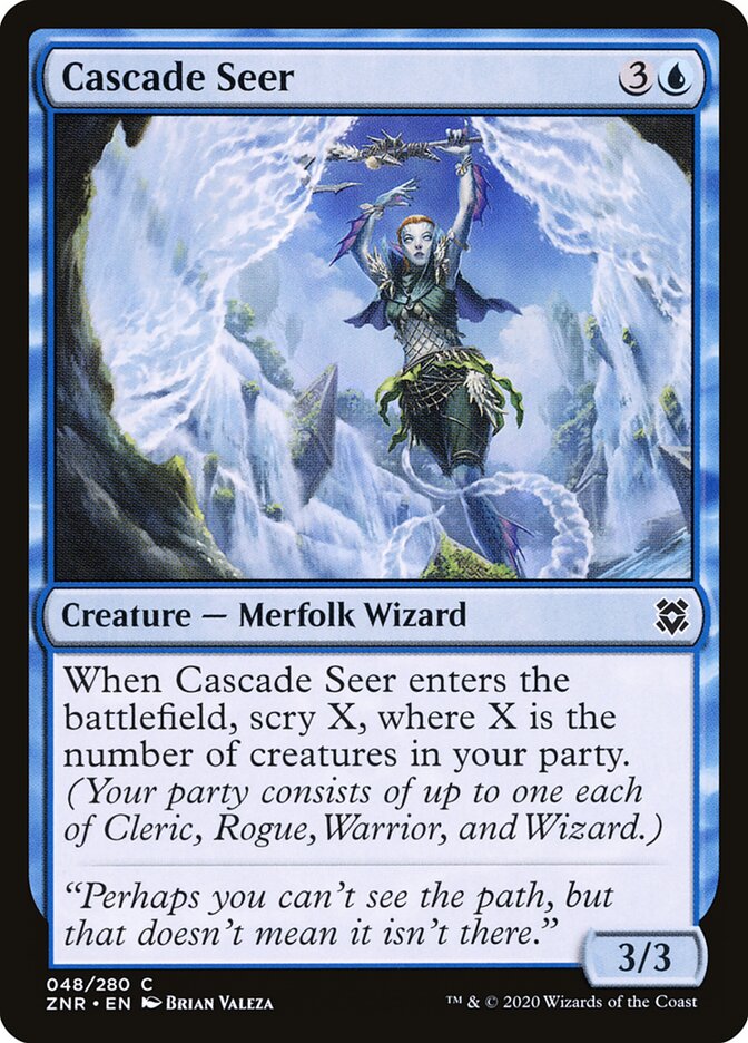 Cascade Seer (48) - Zendikar Rising (ZNR)