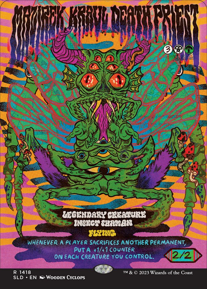 Mazirek, Kraul Death Priest (1418) - [Foil, Borderless] Secret Lair Drop (SLD)