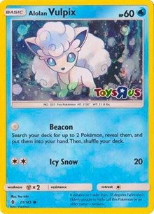 Alolan Vulpix - 21/145 (Toys R Us Promo) (21) - Miscellaneous Cards & Products (MCAP)