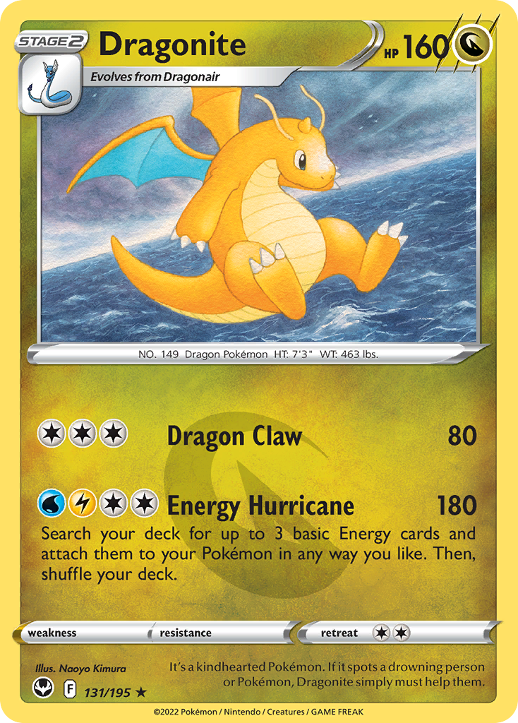 Dragonite (131/195) - [Holo Foil] Silver Tempest (SIT)