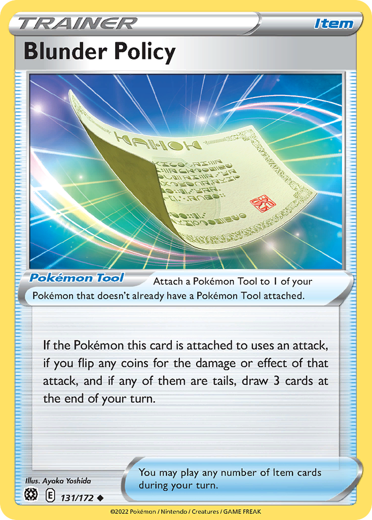 Blunder Policy (131/172) - [Reverse Holo] Brilliant Stars (BRS)