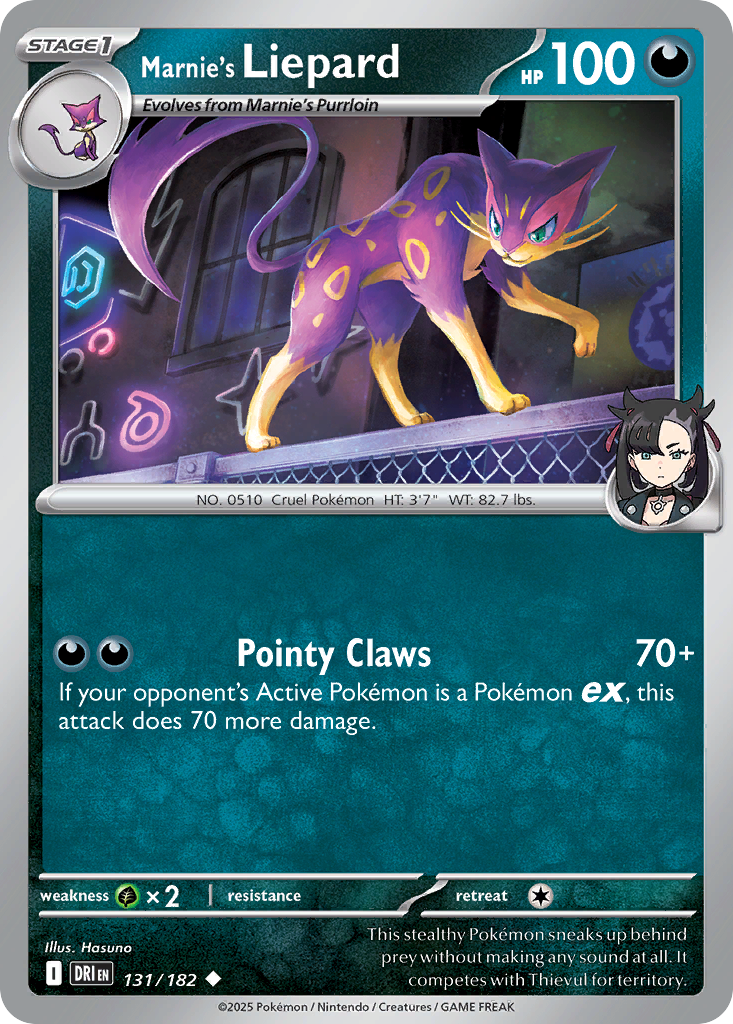 Marnie's Liepard (131/182) - Destined Rivals (DRI)