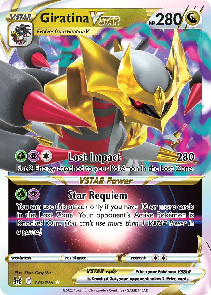 Giratina VSTAR (131/196) - [Holo Foil] Lost Origin (LOR)