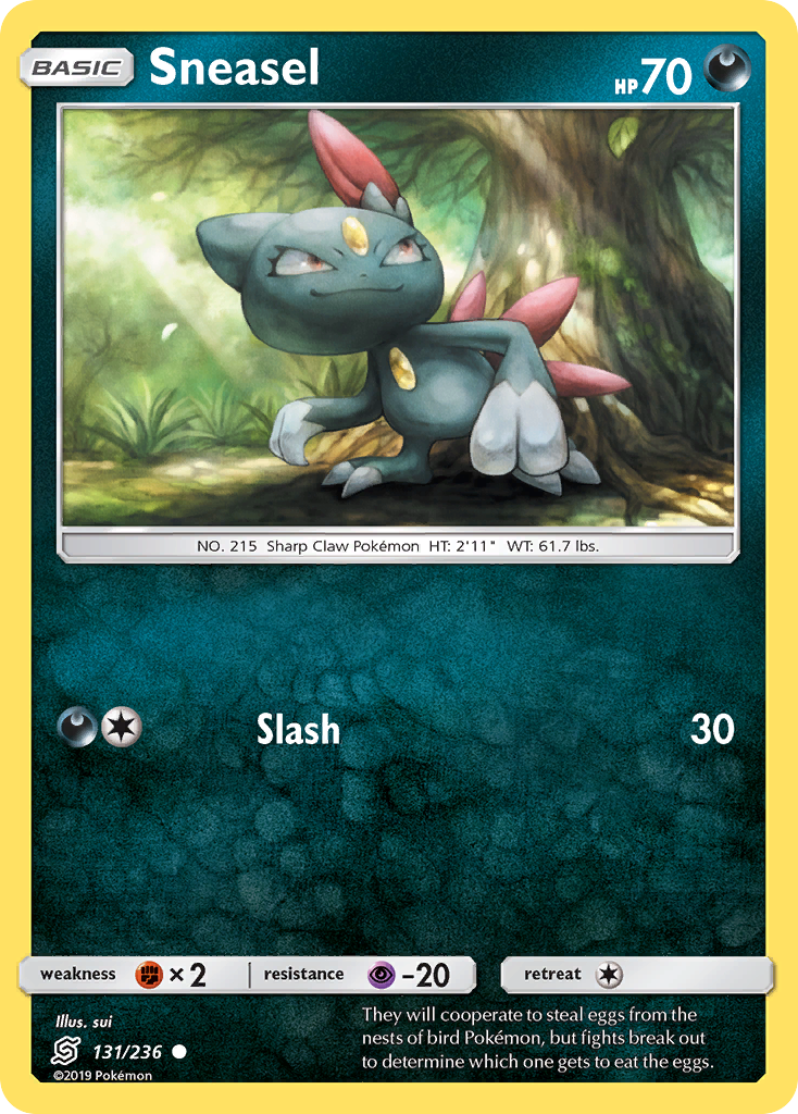 Sneasel (131/236) - [Reverse Holo] Unified Minds (UNM)