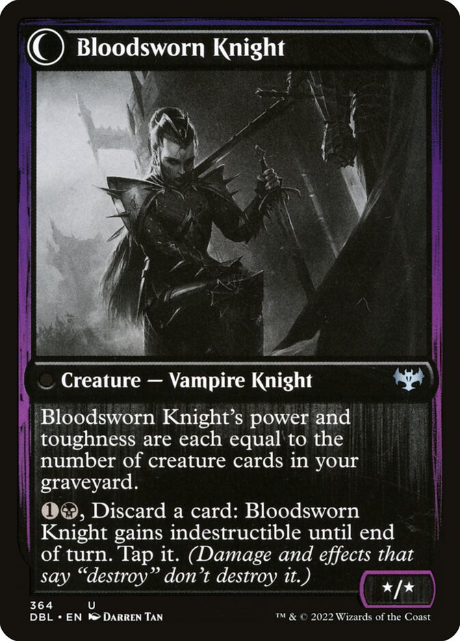 Bloodsworn Squire // Bloodsworn Knight (364) - Innistrad: Double Feature (DBL)