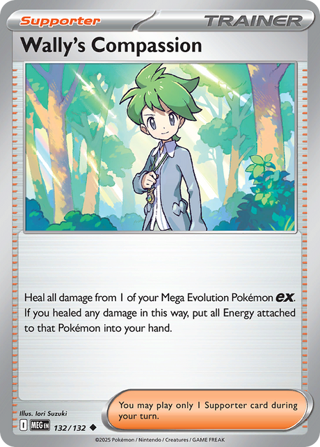 Wally's Compassion (132/132) - [Reverse Holo] Mega Evolution (MEG)