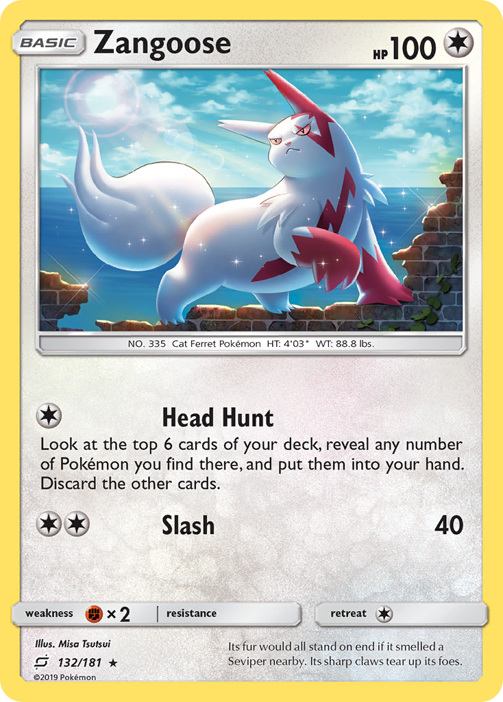 Zangoose (132/181) - [Reverse Holo] Team Up (TEU)