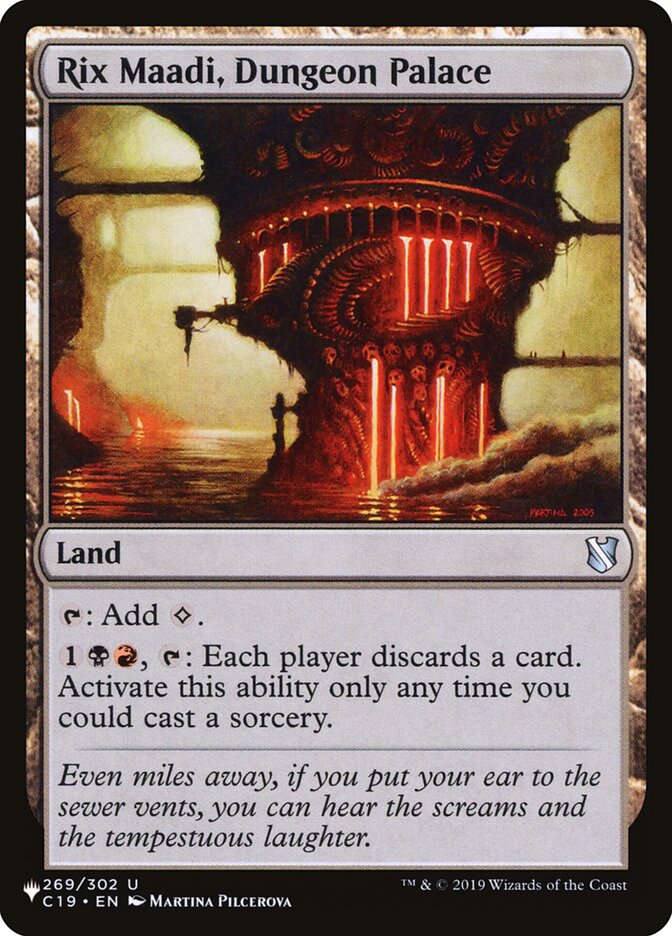 Rix Maadi, Dungeon Palace (C19-269) - The List (PLST)