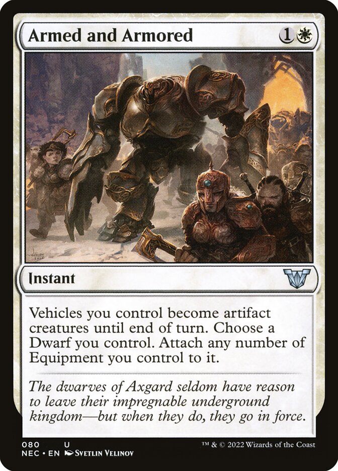 Armed and Armored (80) - Neon Dynasty Commander (NEC)