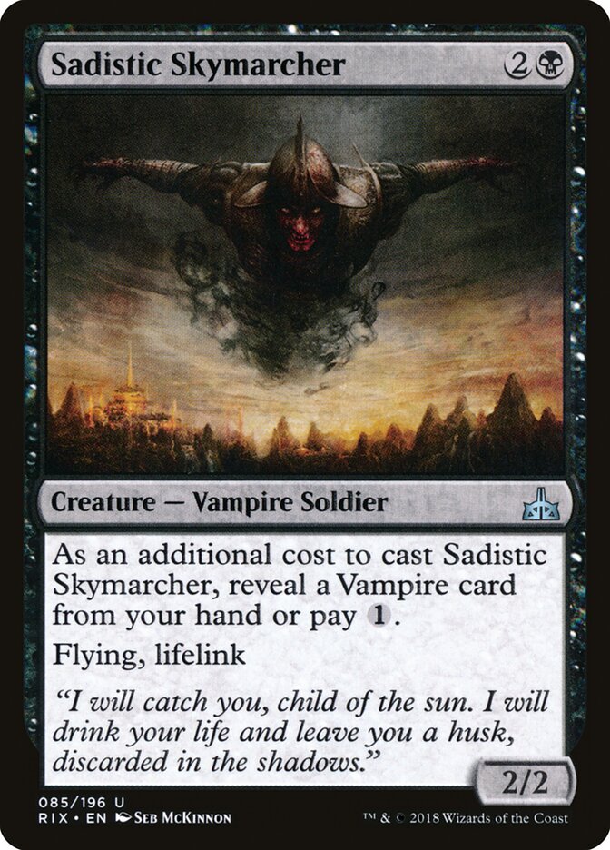 Sadistic Skymarcher (85) - Rivals of Ixalan (RIX)