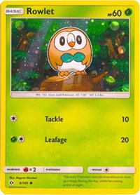 Rowlet - 9/149 (Cosmos Holo) (9) - Miscellaneous Cards & Products (MCAP)