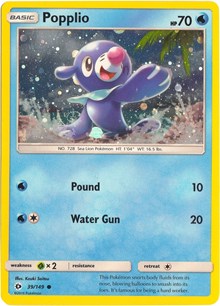 Popplio - 39/149 (Cosmos Holo) (39) - Miscellaneous Cards & Products (MCAP)