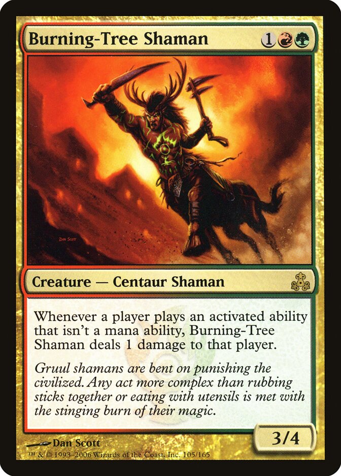 Burning-Tree Shaman (105) - Guildpact (GPT)