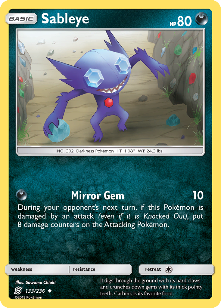 Sableye (133/236) - [Reverse Holo] Unified Minds (UNM)