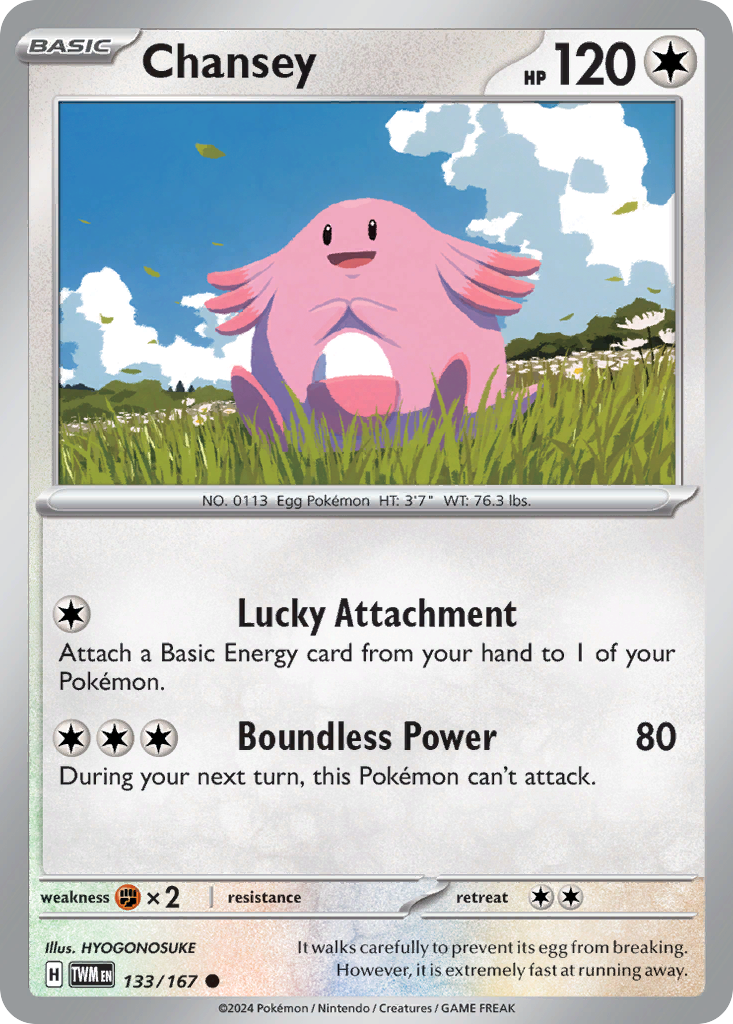 Chansey (133/167) - [Reverse Holo] Twilight Masquerade (TWM)