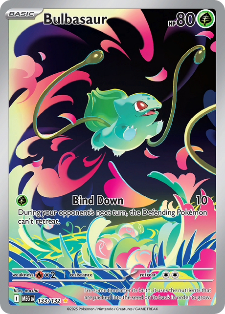 Bulbasaur (133/132) - [Illustration Rare] Mega Evolution (MEG)