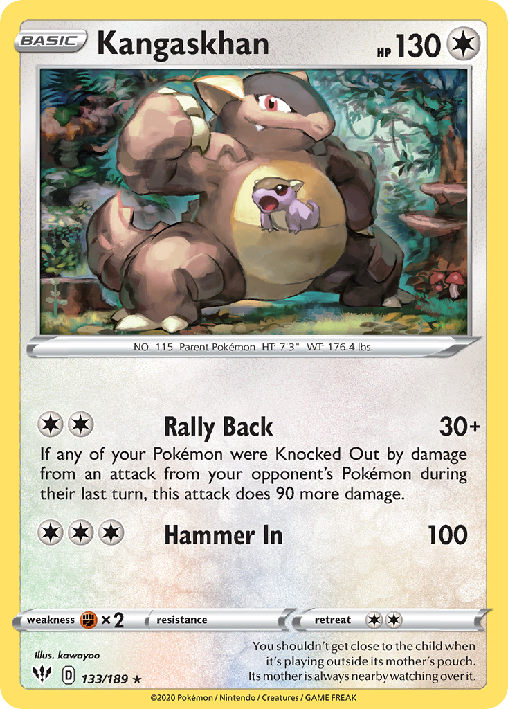 Kangaskhan (133/189) - [Reverse Holo] Darkness Ablaze (DAA)