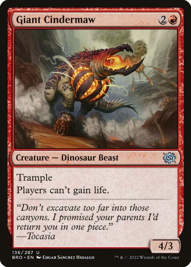 Giant Cindermaw (136) - The Brothers' War (BRO)
