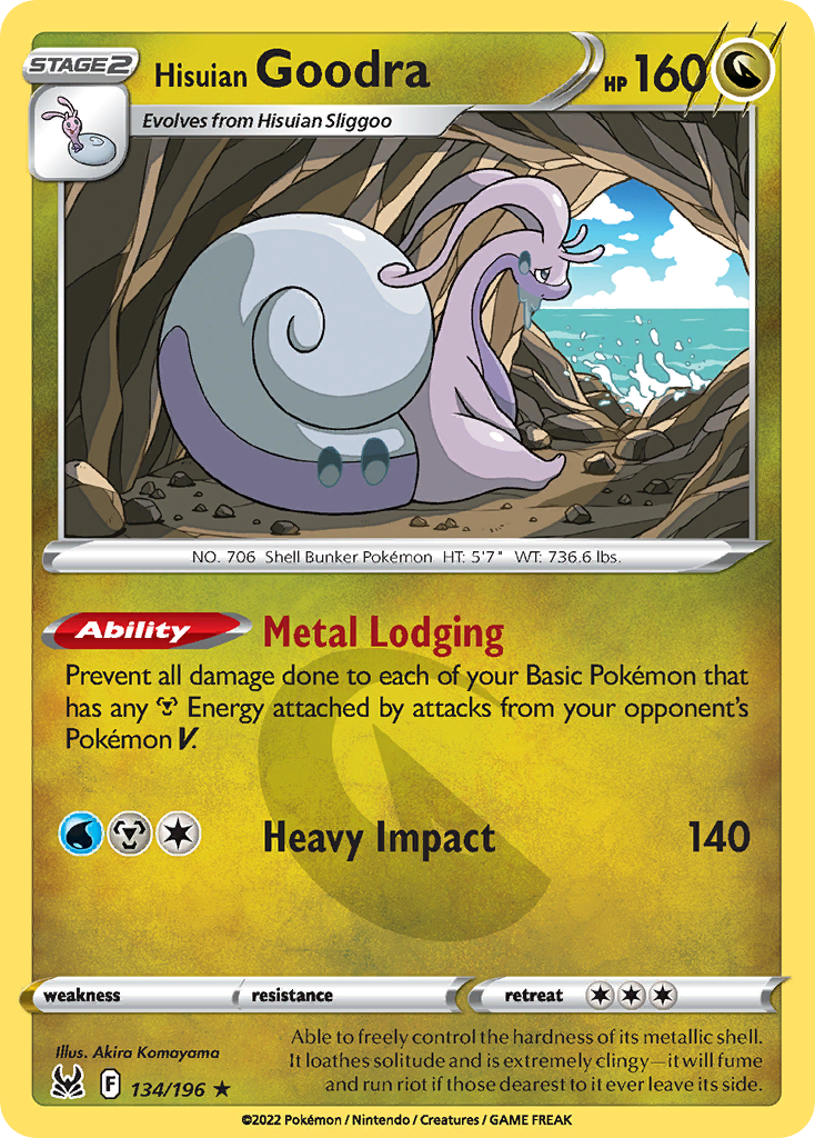 Hisuian Goodra (134/196) - [Holo Foil] Lost Origin (LOR)