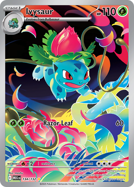 Ivysaur (134/132) - [Illustration Rare] Mega Evolution (MEG)