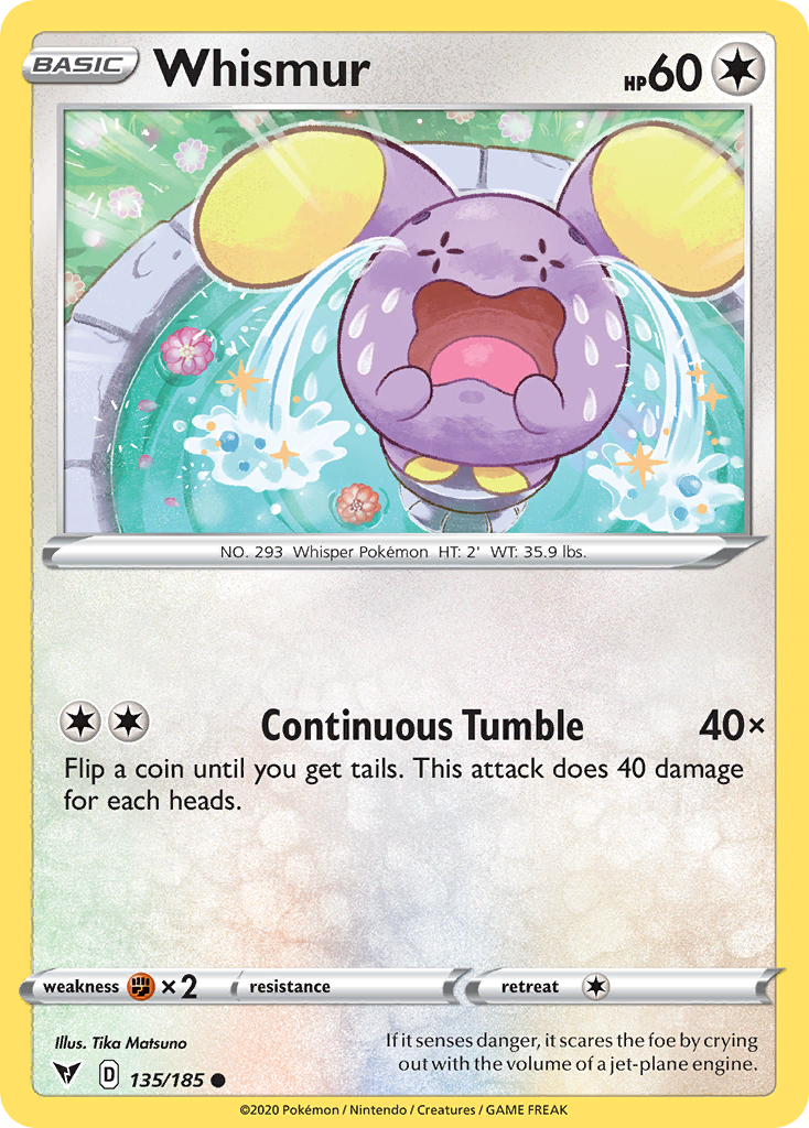 Whismur (135/185) - [Reverse Holo] Vivid Voltage (VIV)