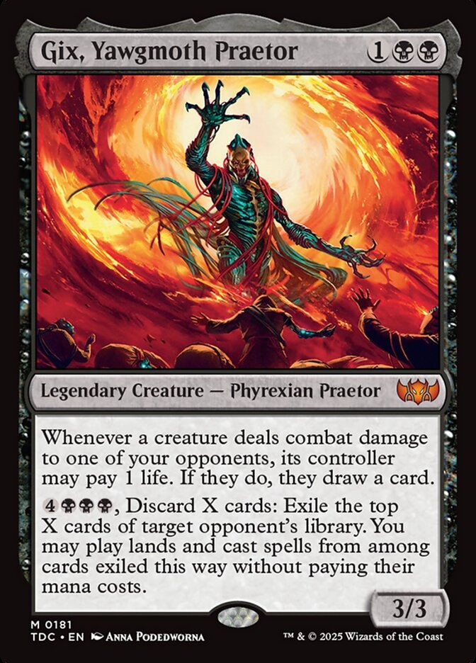 Gix, Yawgmoth Praetor (181) - Tarkir: Dragonstorm Commander (TDC)