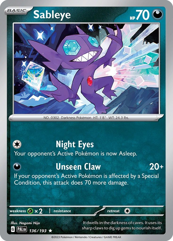 Sableye (136/193) - [Holo Foil] Paldea Evolved (PAL)