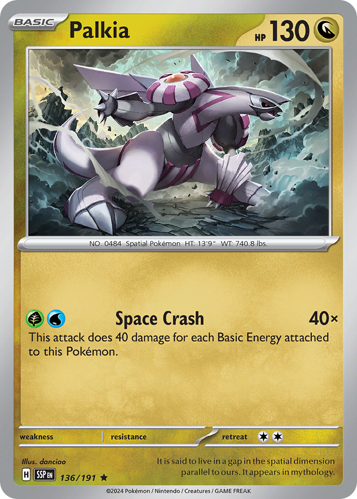 Palkia (136/191) - [Holo Foil] Surging Sparks (SSP)