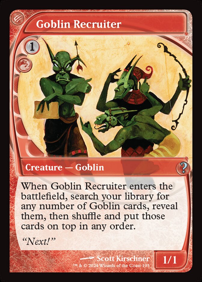 Goblin Recruiter (193) - Mystery Booster 2 (MB2)