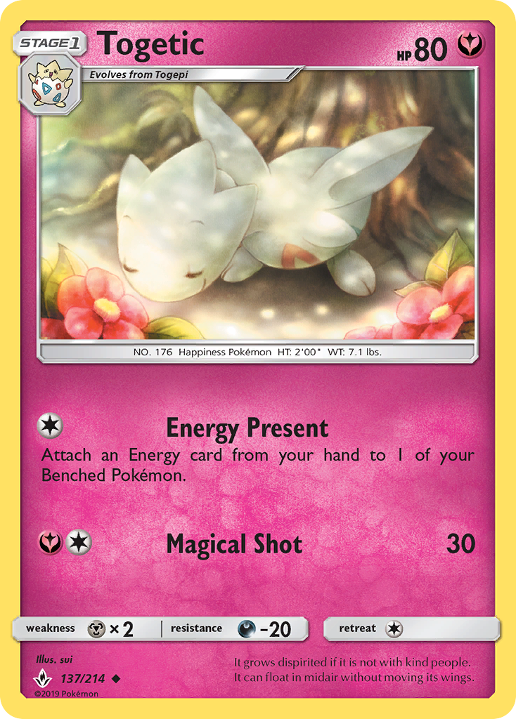 Togetic (137/214) - [Reverse Holo] Unbroken Bonds (UNB)