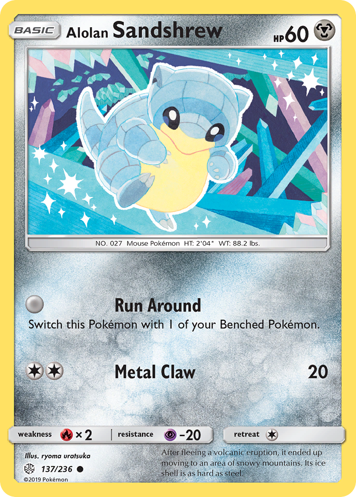 Alolan Sandshrew (137/236) - [Reverse Holo] Cosmic Eclipse (CEC)