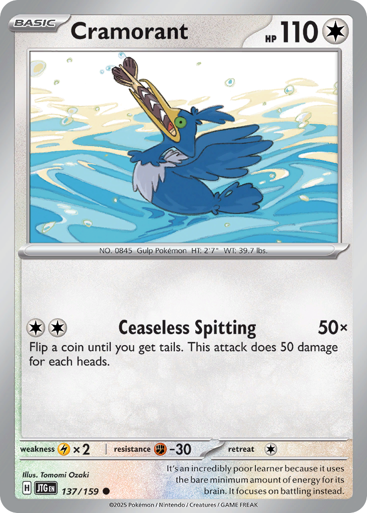 Cramorant (137/159) - [Reverse Holo] Journey Together (JTG)