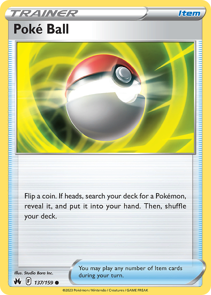 Poke Ball (137/159) - [Reverse Holo] Crown Zenith (CRZ)