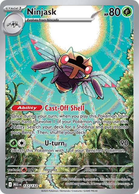 Ninjask (137/132) - [Illustration Rare] Mega Evolution (MEG)