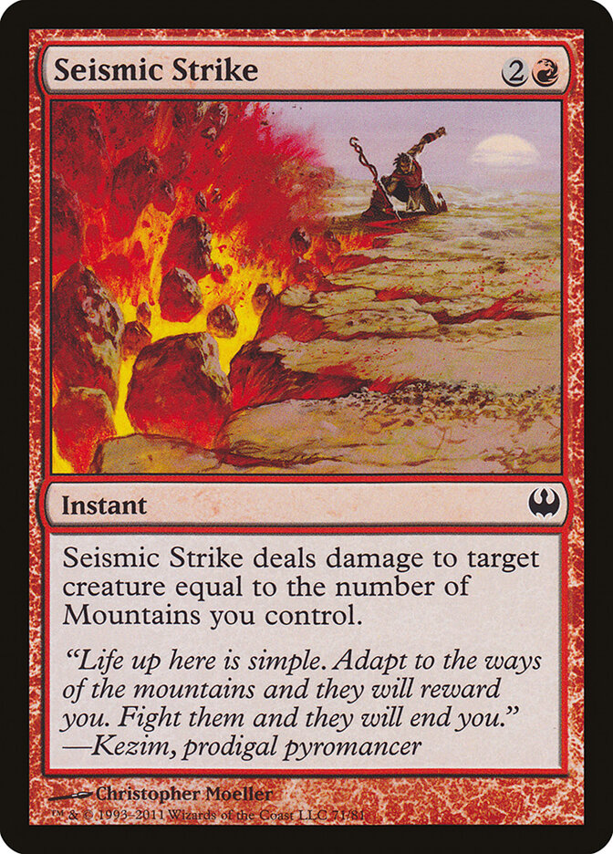 Seismic Strike (71) - Duel Decks: Knights vs. Dragons (DDG)