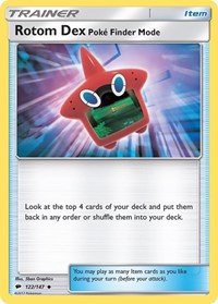 Rotom Dex Poke Finder Mode (122) - SM - Burning Shadows (SM03)