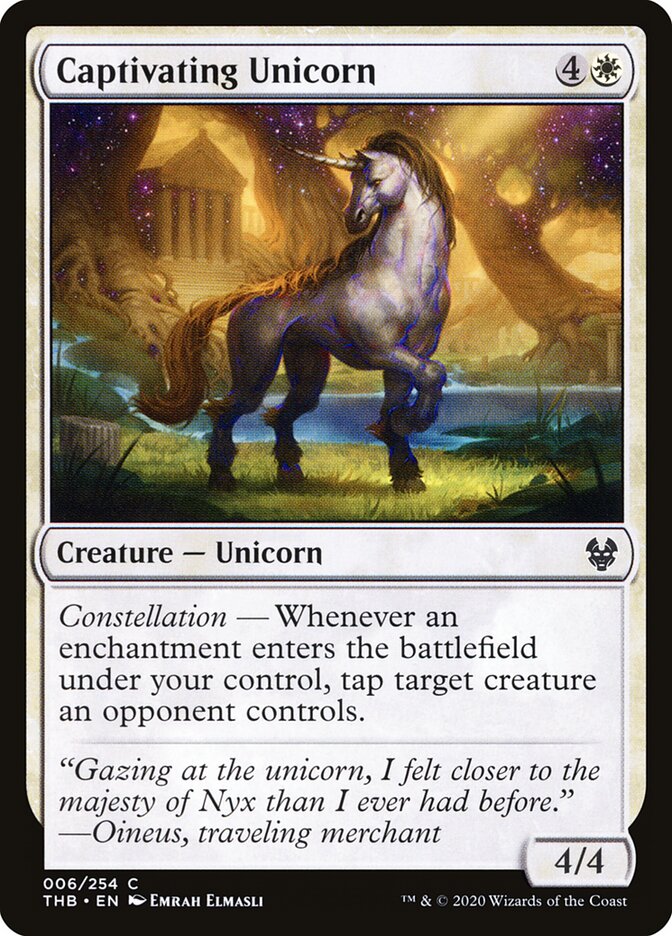 Captivating Unicorn (6) - Theros Beyond Death (THB)