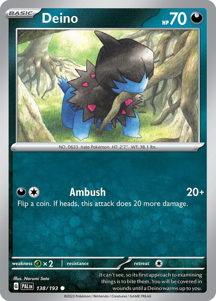 Deino (138/193) - Paldea Evolved (PAL)