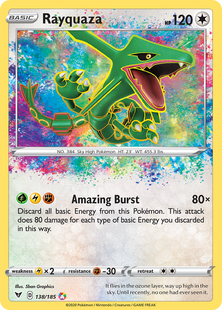 Rayquaza (138/185) - [Holo Foil] Vivid Voltage (VIV)