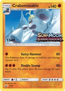 Crabominable SM47 Prerelease Staff (SM47) - SM Promos (SMP)